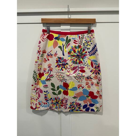 Boden Floral A Line Skirt Size 4 - Picture 1 of 4
